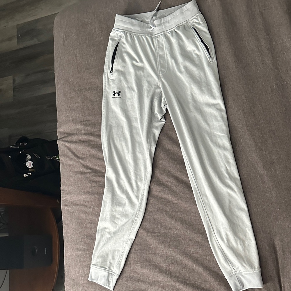 Under Armour Light Gray Joggers Fitted